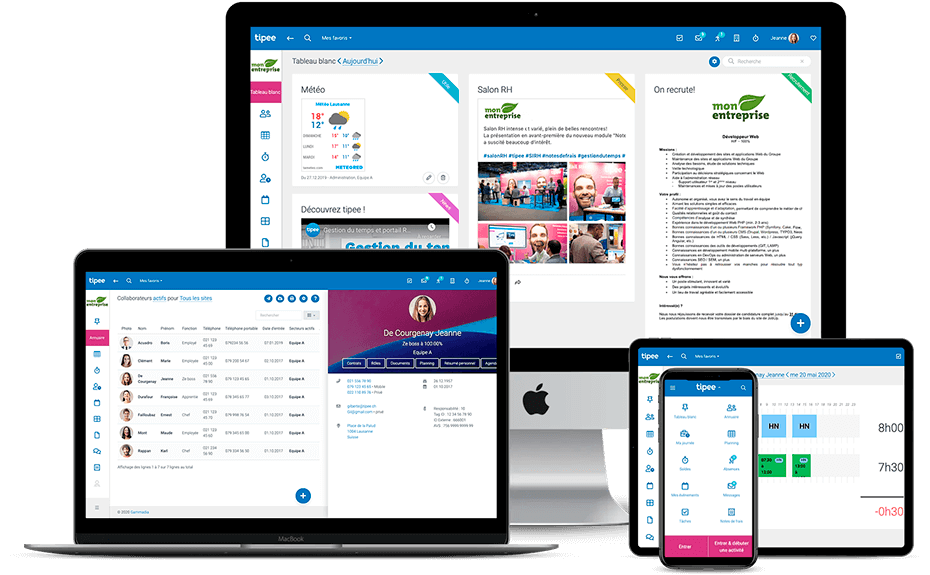 application tipee sur mobile tablette et ordinateur